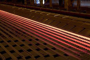 تولید میلگرد به روش نورد گرم