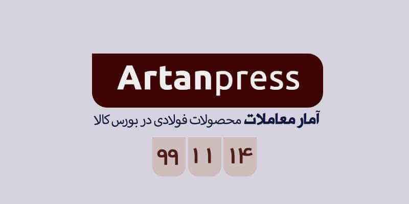 آمار معاملات محصولات فولادی در بورس کالا در 99/11/14